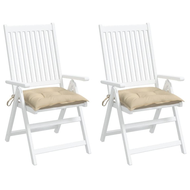 vidaXL Palettenkissen 2 Stk. Beige 50x50x7 cm Oxford-Gewebe vidaXL Palettenkissen 2 Stk. Beige 50x50x7 cm Oxford-Gewebe