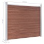 Zaunelement Set WPC 353x146 cm Braun Zaunelement Set WPC 353x146 cm Braun