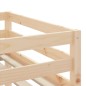 vidaXL Kinderhochbett mit Vorhängen Weiß und Schwarz Massivholz Kiefer vidaXL Kinderhochbett mit Vorhängen Weiß und Schwarz Massivholz Kiefer