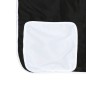 vidaXL Kinderhochbett mit Vorhängen Weiß Schwarz 90x200 cm Kiefernholz vidaXL Kinderhochbett mit Vorhängen Weiß Schwarz 90x200 cm Kiefernholz