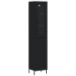 vidaXL Highboard Schwarz 34,5x34x180 cm Holzwerkstoff vidaXL Highboard Schwarz 34,5x34x180 cm Holzwerkstoff