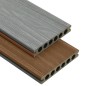 WPC Terrassendielen mit Zubehör Braun und Grau 40 m² 2,2 m WPC Terrassendielen mit Zubehör Braun und Grau 40 m² 2,2 m