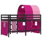 vidaXL Kinderhochbett mit Tunnel Rosa 80x200 cm Massivholz Kiefer vidaXL Kinderhochbett mit Tunnel Rosa 80x200 cm Massivholz Kiefer