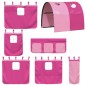 vidaXL Kinderhochbett mit Tunnel Rosa 80x200 cm Massivholz Kiefer vidaXL Kinderhochbett mit Tunnel Rosa 80x200 cm Massivholz Kiefer