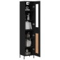 vidaXL Highboard Schwarz 34,5x34x180 cm Holzwerkstoff vidaXL Highboard Schwarz 34,5x34x180 cm Holzwerkstoff