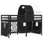 vidaXL Kinderhochbett mit Tunnel Weiß & Schwarz 80x200 cm Kiefernholz vidaXL Kinderhochbett mit Tunnel Weiß & Schwarz 80x200 cm Kiefernholz