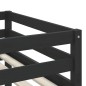 vidaXL Kinderhochbett mit Tunnel Weiß & Schwarz 80x200 cm Kiefernholz vidaXL Kinderhochbett mit Tunnel Weiß & Schwarz 80x200 cm Kiefernholz