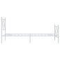 vidaXL Bettgestell mit Kopf- und Fußteil Metall Weiß 75x190 cm vidaXL Bettgestell mit Kopf- und Fußteil Metall Weiß 75x190 cm