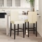 vidaXL Barstühle 2 Stk. Massivholz Gummibaum und Kunstleder vidaXL Barstühle 2 Stk. Massivholz Gummibaum und Kunstleder