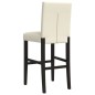 vidaXL Barstühle 2 Stk. Massivholz Gummibaum und Kunstleder vidaXL Barstühle 2 Stk. Massivholz Gummibaum und Kunstleder