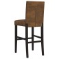vidaXL Barstühle 2 Stk. Massivholz Gummibaum und Stoff vidaXL Barstühle 2 Stk. Massivholz Gummibaum und Stoff