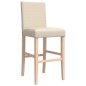 vidaXL Barstühle 2 Stk. Massivholz Gummibaum und Stoff vidaXL Barstühle 2 Stk. Massivholz Gummibaum und Stoff