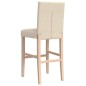vidaXL Barstühle 2 Stk. Massivholz Gummibaum und Stoff vidaXL Barstühle 2 Stk. Massivholz Gummibaum und Stoff