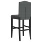 vidaXL Barstühle 2 Stk. Massivholz Gummibaum und Stoff vidaXL Barstühle 2 Stk. Massivholz Gummibaum und Stoff