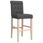 vidaXL Barstühle 2 Stk. Massivholz Gummibaum und Stoff vidaXL Barstühle 2 Stk. Massivholz Gummibaum und Stoff