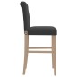 vidaXL Barstühle 2 Stk. Massivholz Gummibaum und Stoff vidaXL Barstühle 2 Stk. Massivholz Gummibaum und Stoff