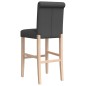 vidaXL Barstühle 2 Stk. Massivholz Gummibaum und Stoff vidaXL Barstühle 2 Stk. Massivholz Gummibaum und Stoff