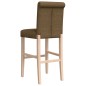 vidaXL Barstühle 2 Stk. Massivholz Gummibaum und Stoff vidaXL Barstühle 2 Stk. Massivholz Gummibaum und Stoff