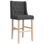 vidaXL Barstühle 2 Stk. Massivholz Gummibaum und Stoff vidaXL Barstühle 2 Stk. Massivholz Gummibaum und Stoff