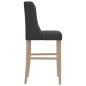 vidaXL Barstühle 2 Stk. Massivholz Gummibaum und Stoff vidaXL Barstühle 2 Stk. Massivholz Gummibaum und Stoff