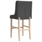 vidaXL Barstühle 2 Stk. Massivholz Gummibaum und Stoff vidaXL Barstühle 2 Stk. Massivholz Gummibaum und Stoff