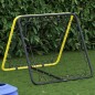 vidaXL Fußball-Rebounder Doppelseitig Verstellbar Gelb Schwarz Stahl vidaXL Fußball-Rebounder Doppelseitig Verstellbar Gelb Schwarz Stahl