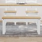 vidaXL Essbank Panama Weiß 105x30x45 cm Massivholz Kiefer vidaXL Essbank Panama Weiß 105x30x45 cm Massivholz Kiefer