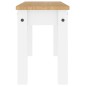 vidaXL Essbank Panama Weiß 105x30x45 cm Massivholz Kiefer vidaXL Essbank Panama Weiß 105x30x45 cm Massivholz Kiefer