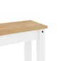 vidaXL Essbank Panama Weiß 105x30x45 cm Massivholz Kiefer vidaXL Essbank Panama Weiß 105x30x45 cm Massivholz Kiefer