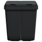 vidaXL Duo Mülleimer Anthrazit 2x25 L vidaXL Duo Mülleimer Anthrazit 2x25 L