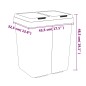 vidaXL Duo Mülleimer Anthrazit 2x25 L vidaXL Duo Mülleimer Anthrazit 2x25 L