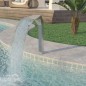 vidaXL Pool-Wasserfall Edelstahl 50x30x90 cm Silbern vidaXL Pool-Wasserfall Edelstahl 50x30x90 cm Silbern