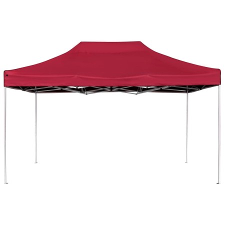 vidaXL Profi-Partyzelt Faltbar Aluminium 4,5x3 m Weinrot