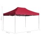 vidaXL Profi-Partyzelt Faltbar Aluminium 4,5x3 m Weinrot vidaXL Profi-Partyzelt Faltbar Aluminium 4,5x3 m Weinrot
