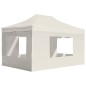 vidaXL Profi-Partyzelt Faltbar mit Wänden Aluminium 4,5x3 m Creme vidaXL Profi-Partyzelt Faltbar mit Wänden Aluminium 4,5x3 m Creme