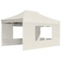 vidaXL Profi-Partyzelt Faltbar mit Wänden Aluminium 4,5x3 m Creme vidaXL Profi-Partyzelt Faltbar mit Wänden Aluminium 4,5x3 m Creme