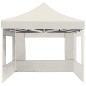 vidaXL Profi-Partyzelt Faltbar mit Wänden Aluminium 4,5x3 m Creme vidaXL Profi-Partyzelt Faltbar mit Wänden Aluminium 4,5x3 m Creme
