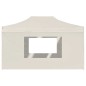 vidaXL Profi-Partyzelt Faltbar mit Wänden Aluminium 4,5x3 m Creme vidaXL Profi-Partyzelt Faltbar mit Wänden Aluminium 4,5x3 m Creme