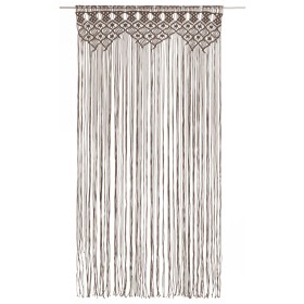vidaXL Makramee Vorhang Taupe 140x240 cm Baumwolle