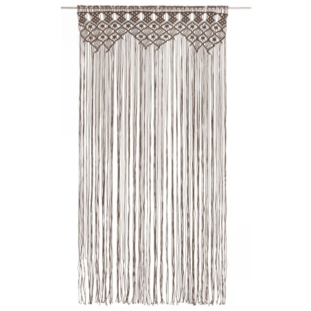 vidaXL Makramee Vorhang Taupe 140x240 cm Baumwolle