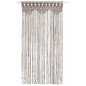 vidaXL Makramee Vorhang Taupe 140x240 cm Baumwolle vidaXL Makramee Vorhang Taupe 140x240 cm Baumwolle