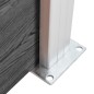 Zaunelement Set WPC 872x105 cm Schwarz Zaunelement Set WPC 872x105 cm Schwarz