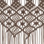 vidaXL Makramee Vorhang Taupe 140x240 cm Baumwolle vidaXL Makramee Vorhang Taupe 140x240 cm Baumwolle