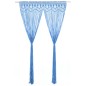 vidaXL Makramee Vorhang Blau 140x240 cm Baumwolle vidaXL Makramee Vorhang Blau 140x240 cm Baumwolle