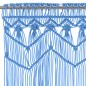 vidaXL Makramee Vorhang Blau 140x240 cm Baumwolle vidaXL Makramee Vorhang Blau 140x240 cm Baumwolle