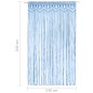 vidaXL Makramee Vorhang Blau 140x240 cm Baumwolle vidaXL Makramee Vorhang Blau 140x240 cm Baumwolle