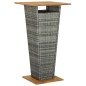 vidaXL 3-tlg. Gartenbar-Set Grau Poly Rattan & Massivholz Akazie vidaXL 3-tlg. Gartenbar-Set Grau Poly Rattan & Massivholz Akazie