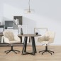 vidaXL Esszimmerstühle 2 Stk. Drehbar Creme Samt vidaXL Esszimmerstühle 2 Stk. Drehbar Creme Samt