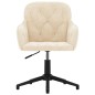 vidaXL Esszimmerstühle 2 Stk. Drehbar Creme Samt vidaXL Esszimmerstühle 2 Stk. Drehbar Creme Samt