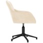 vidaXL Esszimmerstühle 2 Stk. Drehbar Creme Samt vidaXL Esszimmerstühle 2 Stk. Drehbar Creme Samt